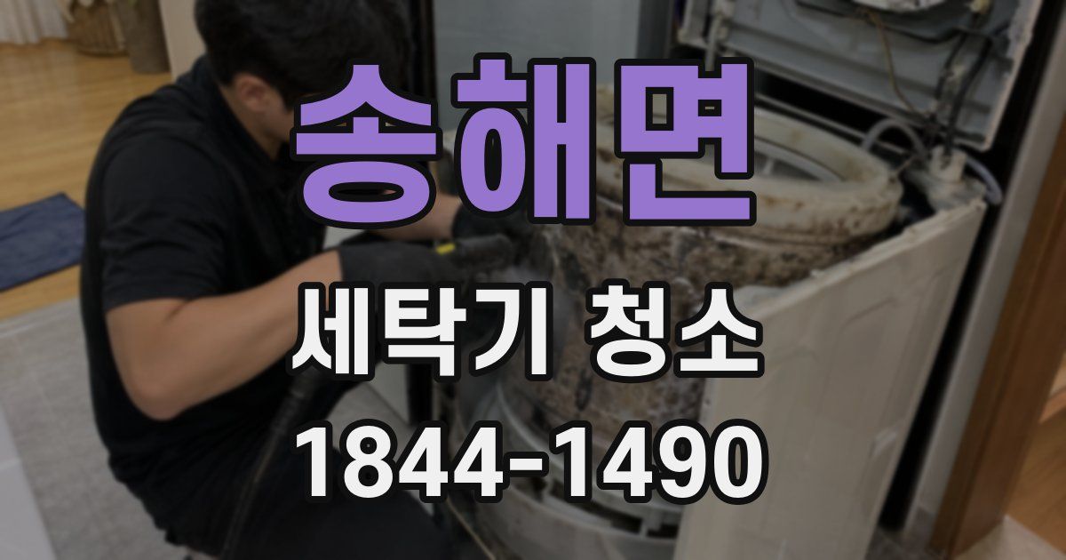 송해면 세탁기 청소