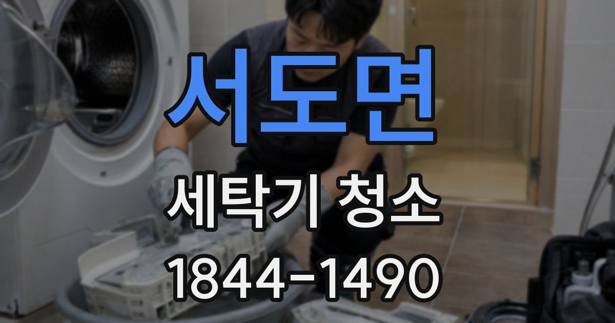 서도면 세탁기 청소