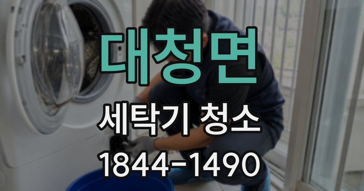 대청면 세탁기 청소