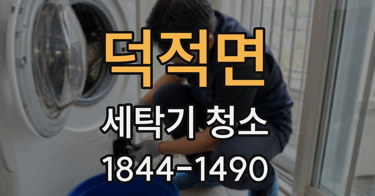 덕적면 세탁기 청소