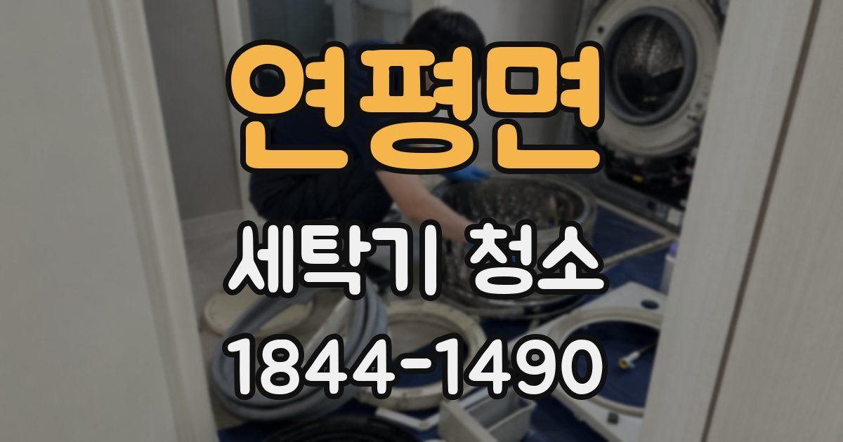 연평면 세탁기 청소