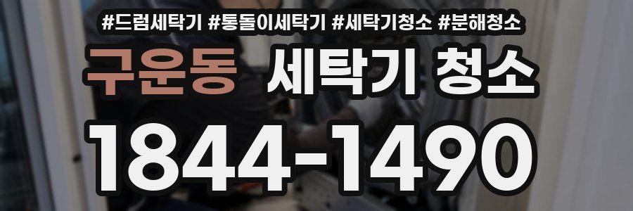 구운동 세탁기 청소
