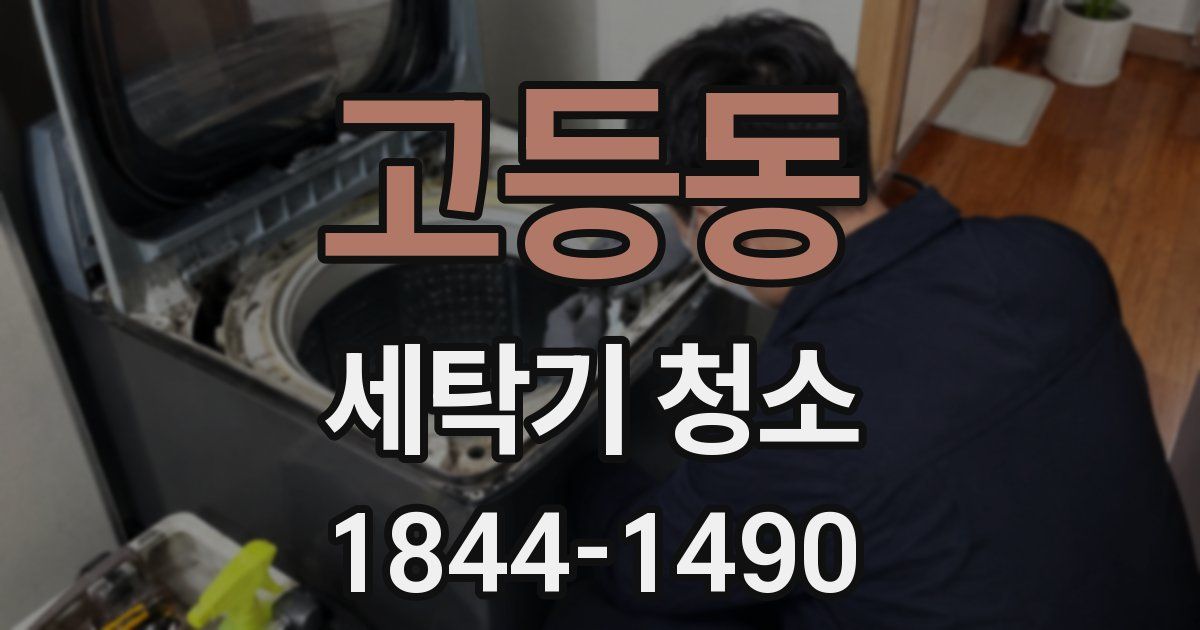 고등동 세탁기 청소