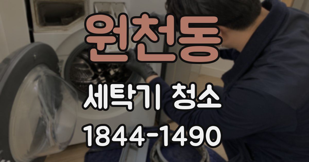 원천동 세탁기 청소