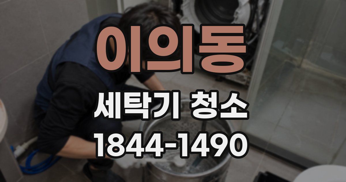 이의동 세탁기 청소