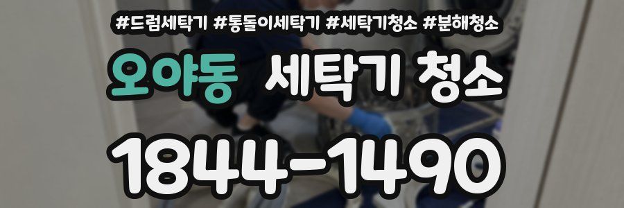 오야동 세탁기 청소