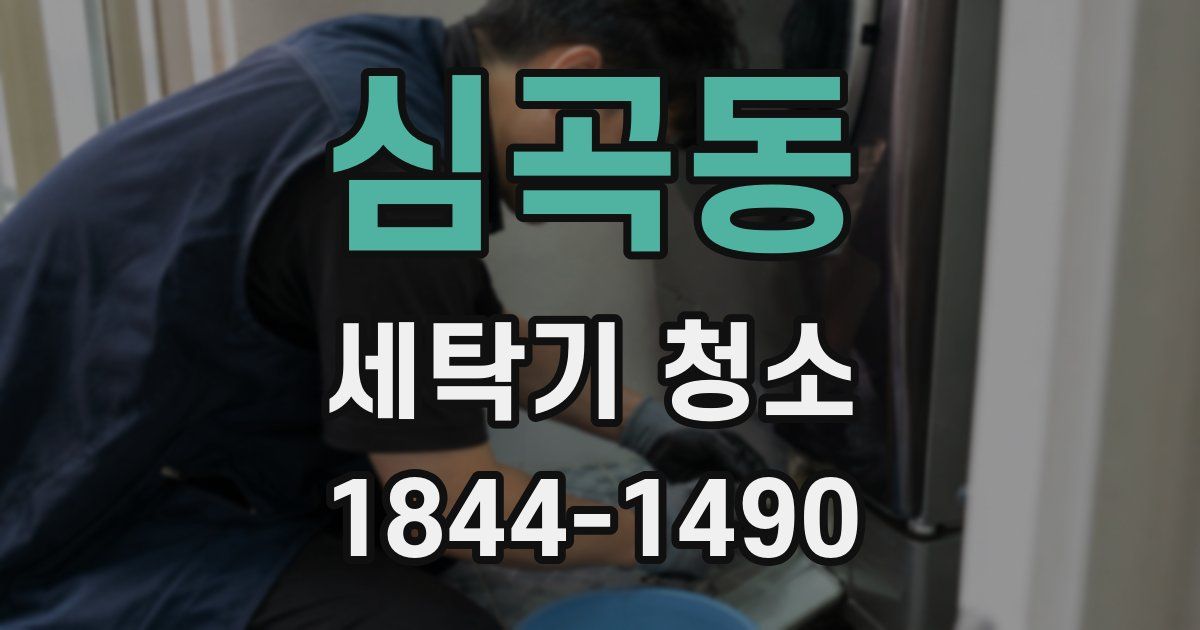 심곡동 세탁기 청소
