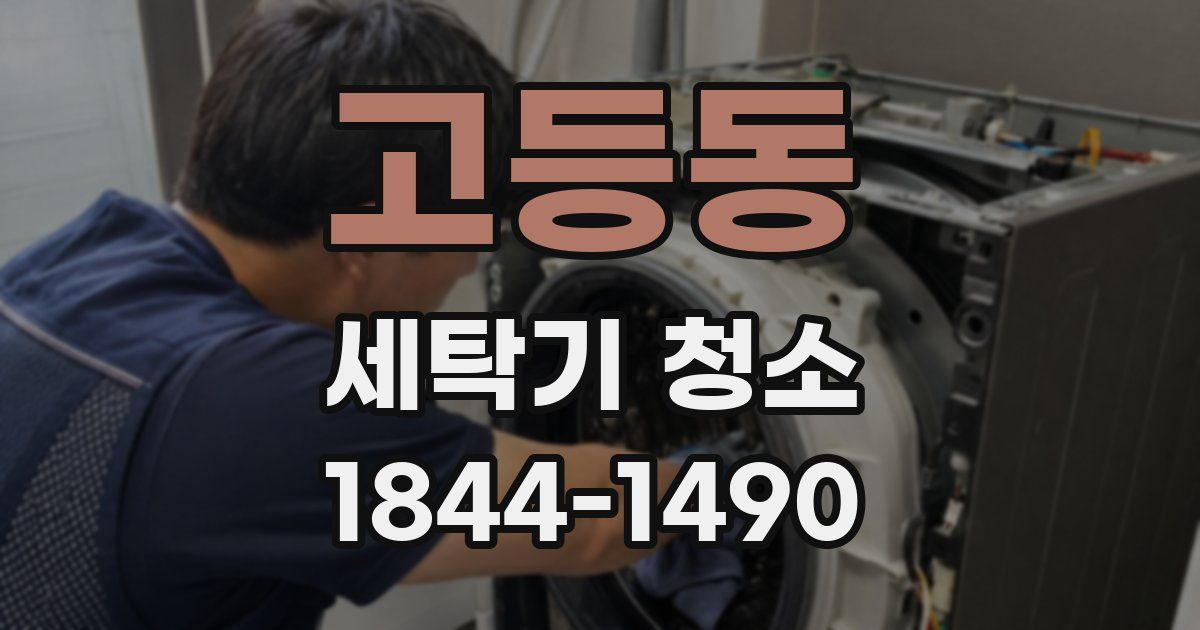 고등동 세탁기 청소