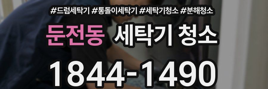 둔전동 세탁기 청소