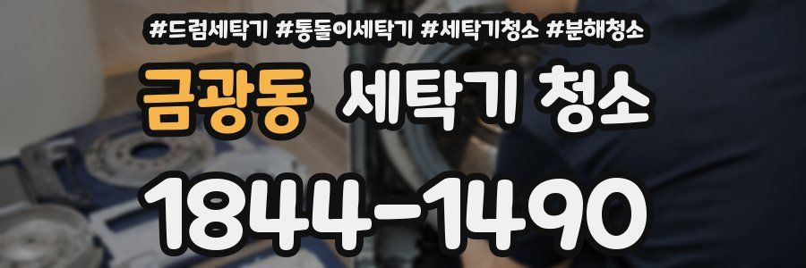 금광동 세탁기 청소