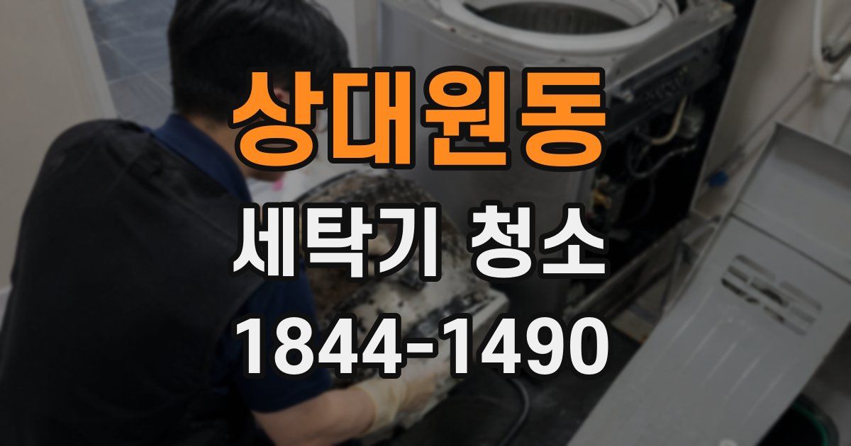 상대원동 세탁기 청소