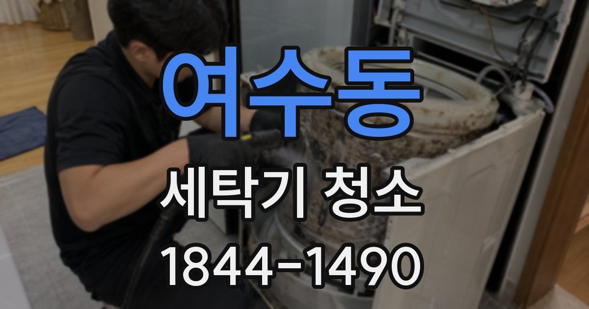 여수동 세탁기 청소