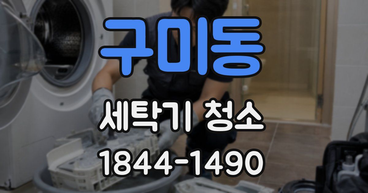 구미동 세탁기 청소