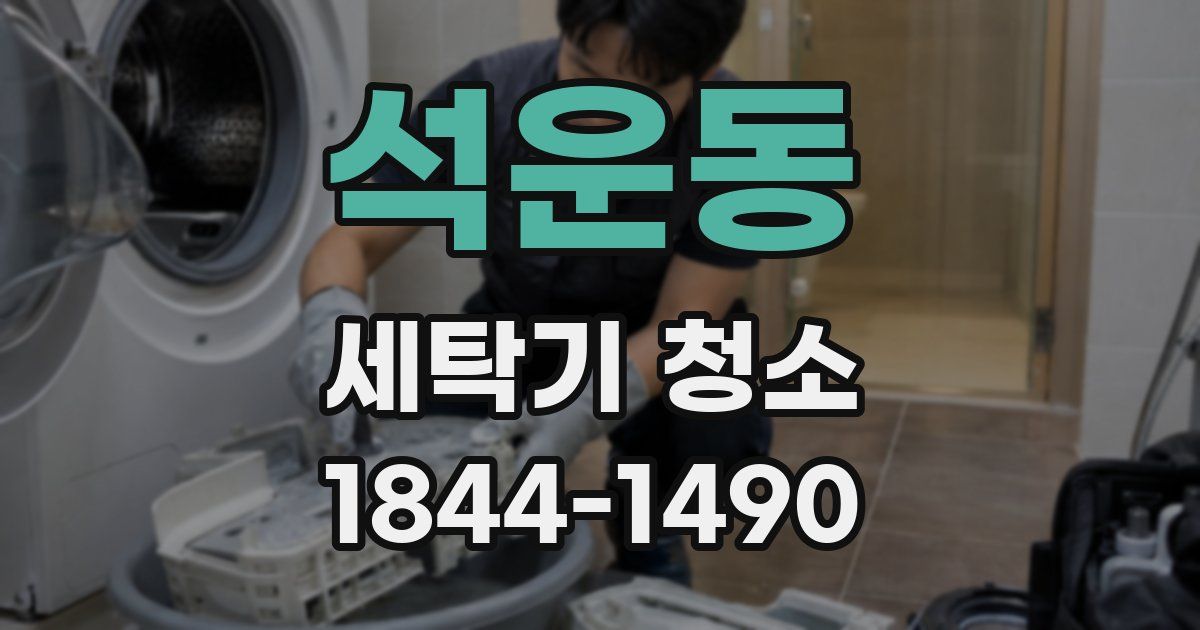석운동 세탁기 청소
