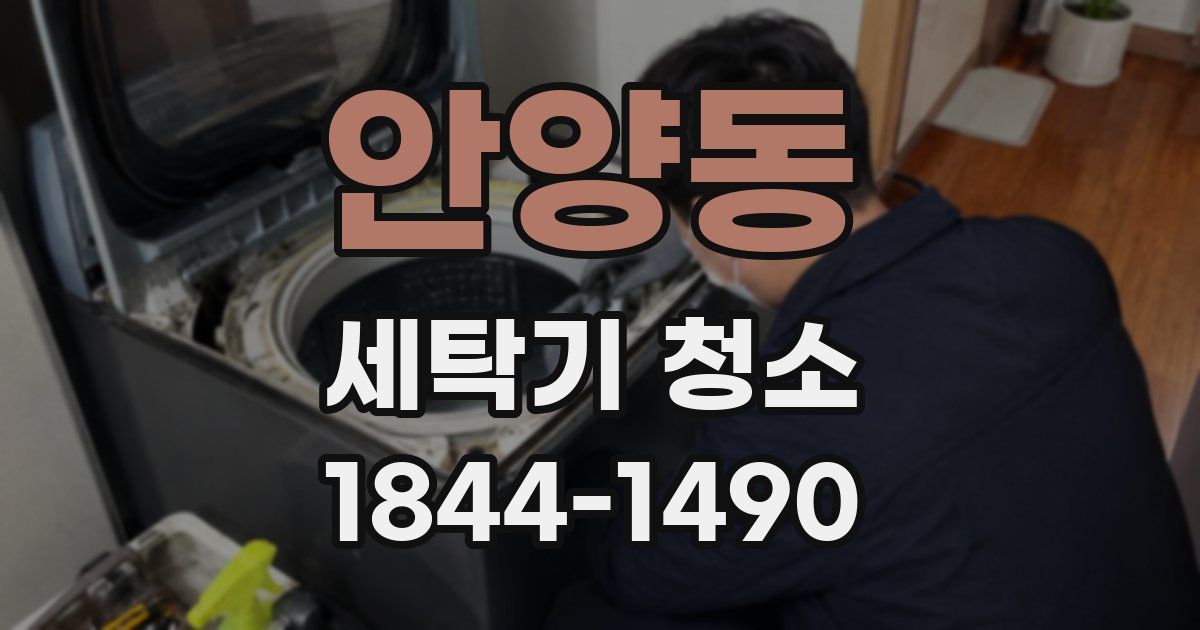 안양동 세탁기 청소