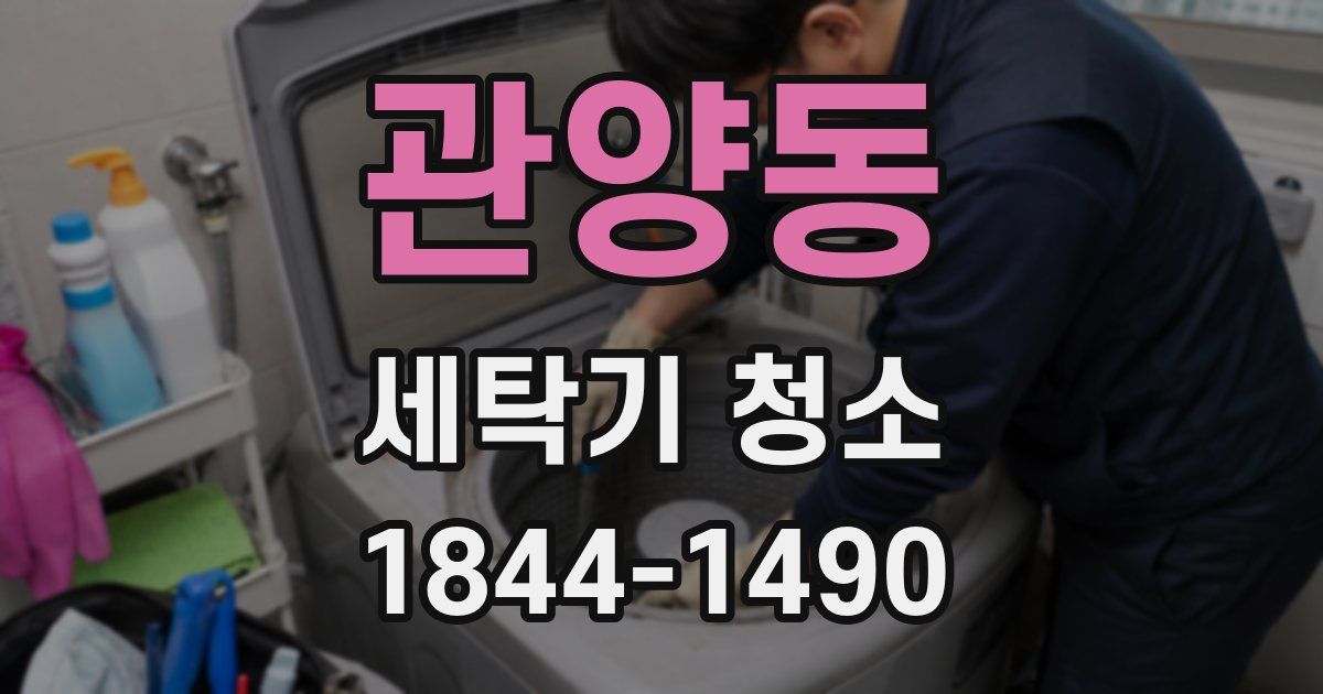 관양동 세탁기 청소
