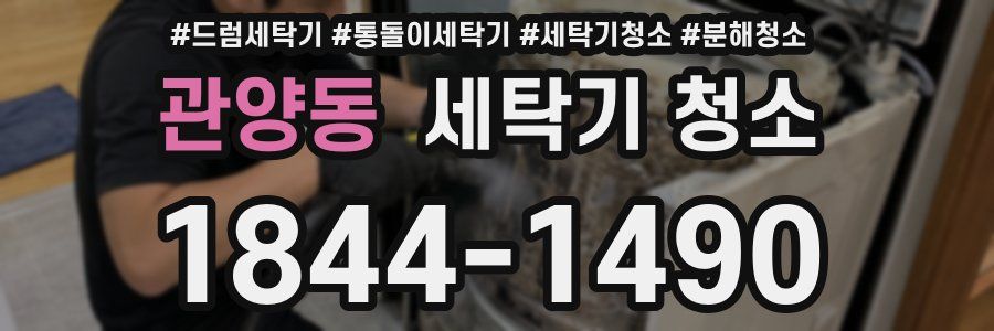 관양동 세탁기 청소