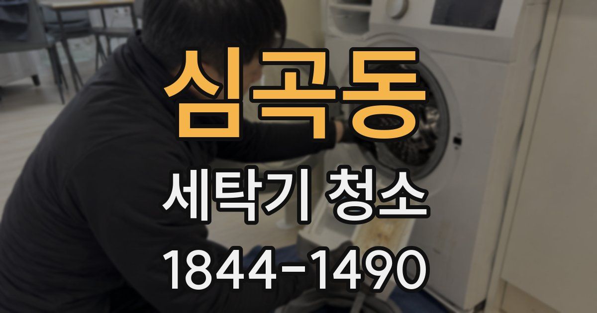 심곡동 세탁기 청소