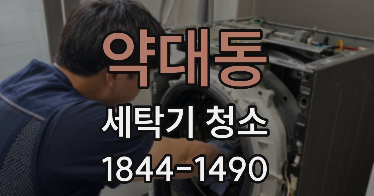 약대동 세탁기 청소