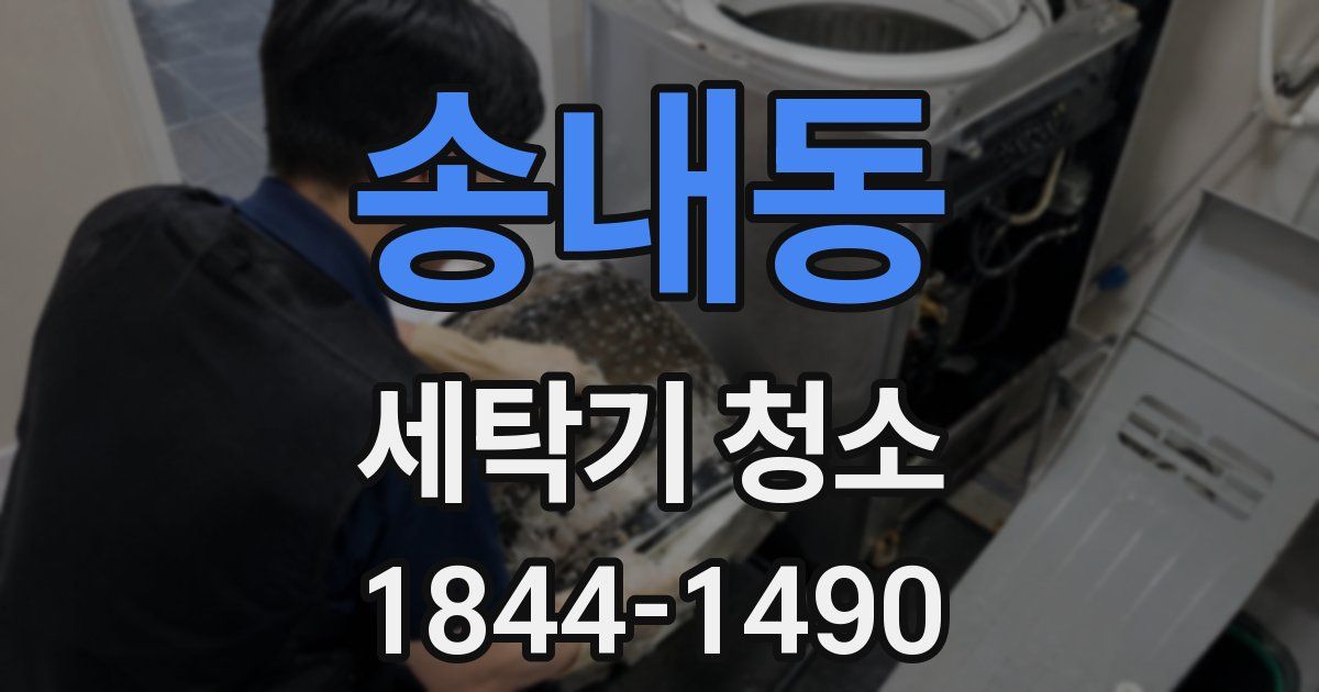 송내동 세탁기 청소