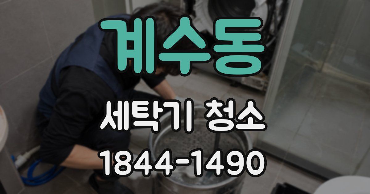 계수동 세탁기 청소