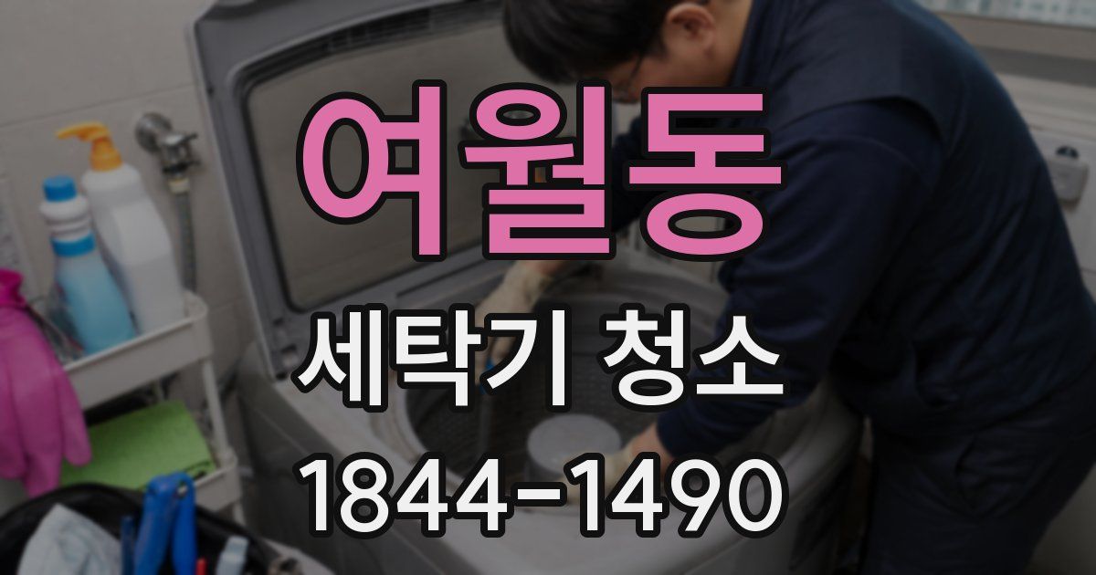 여월동 세탁기 청소