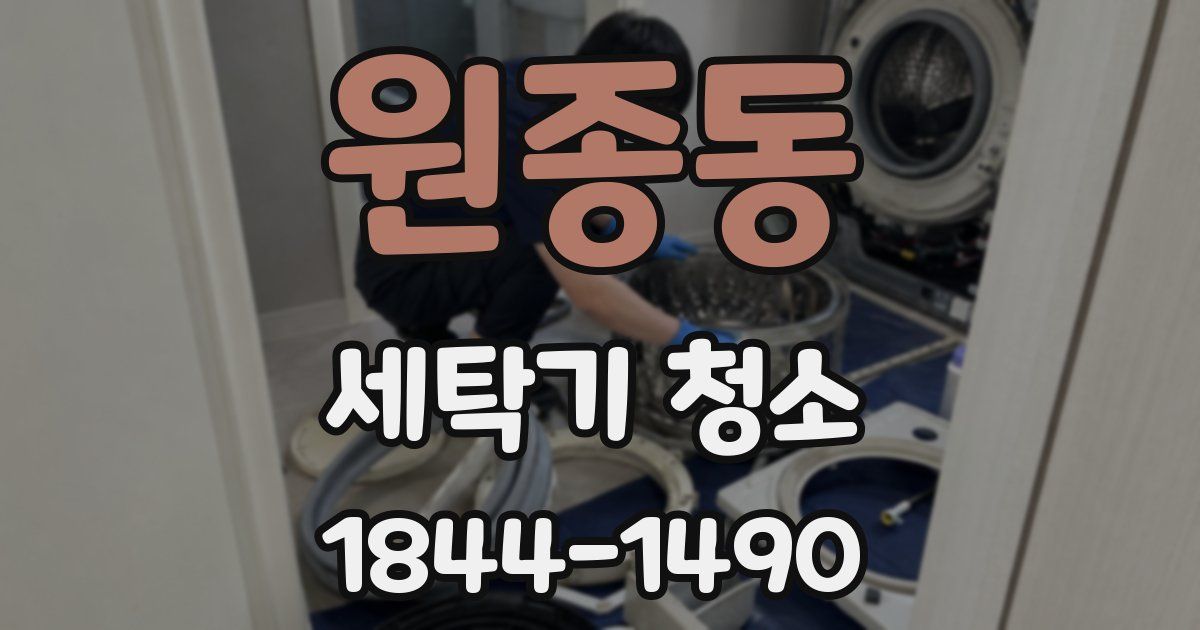 원종동 세탁기 청소