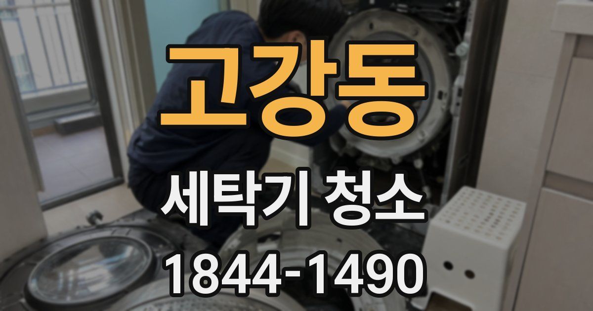 고강동 세탁기 청소