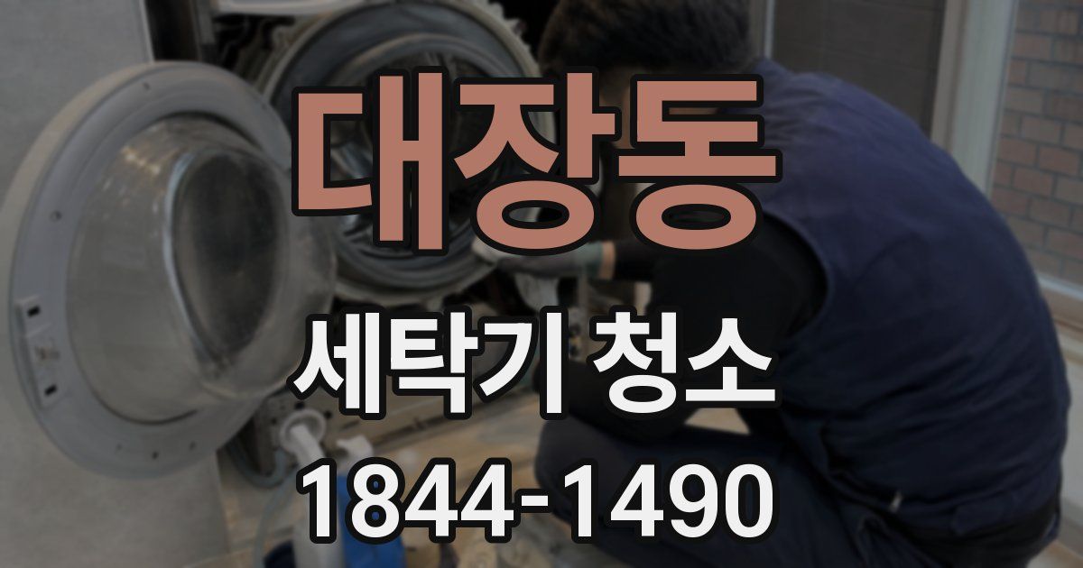 대장동 세탁기 청소