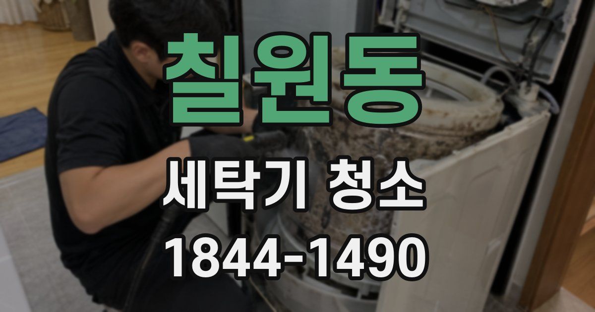 칠원동 세탁기 청소