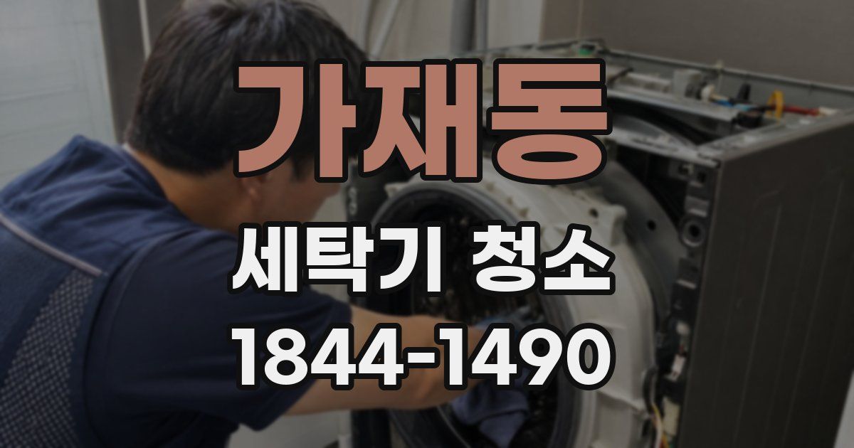 가재동 세탁기 청소
