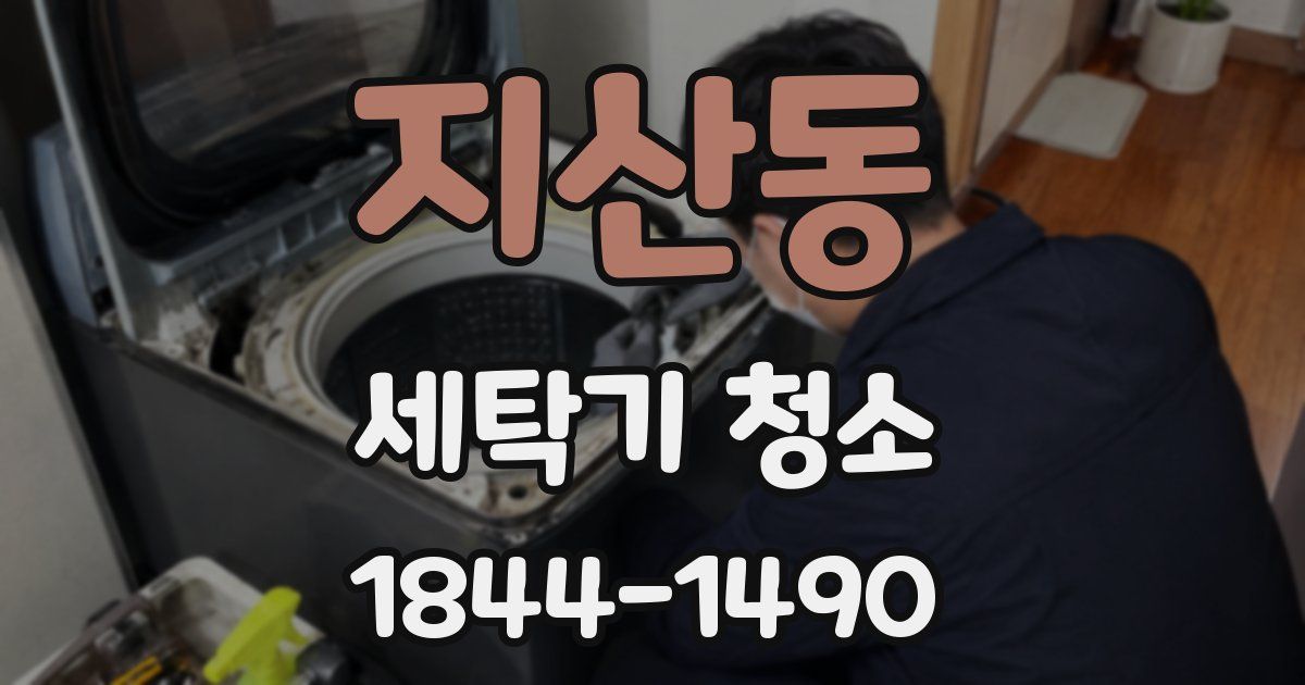 지산동 세탁기 청소