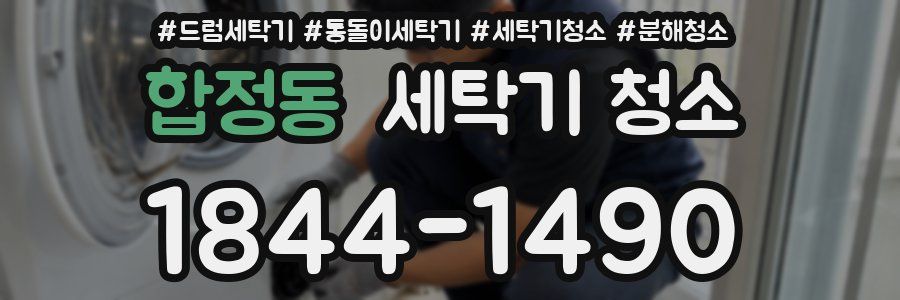 합정동 세탁기 청소