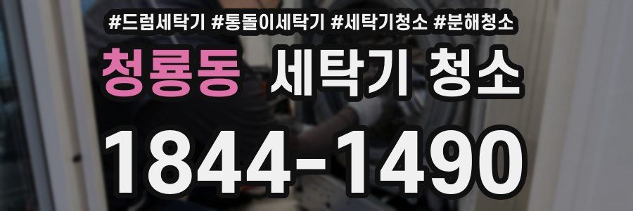 청룡동 세탁기 청소