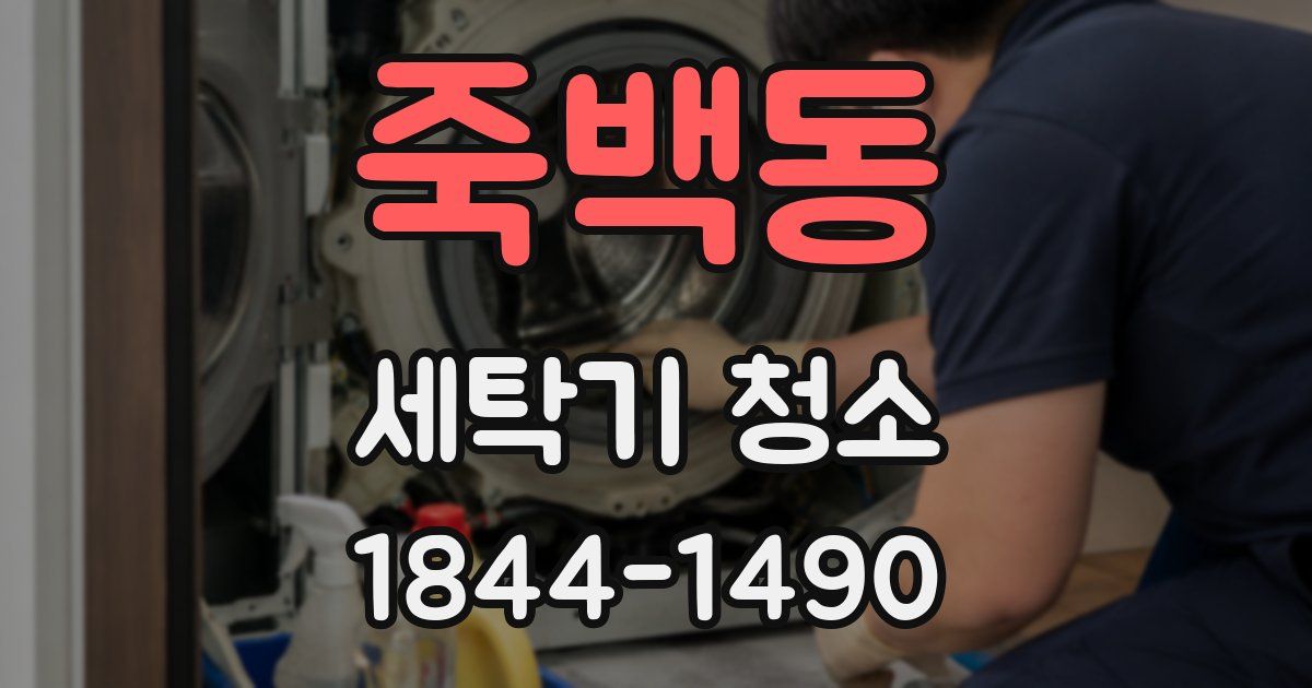 죽백동 세탁기 청소