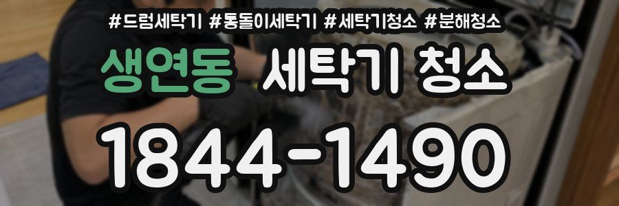 생연동 세탁기 청소