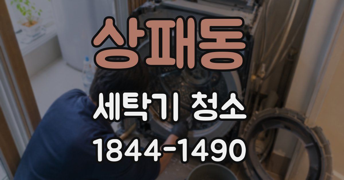 상패동 세탁기 청소