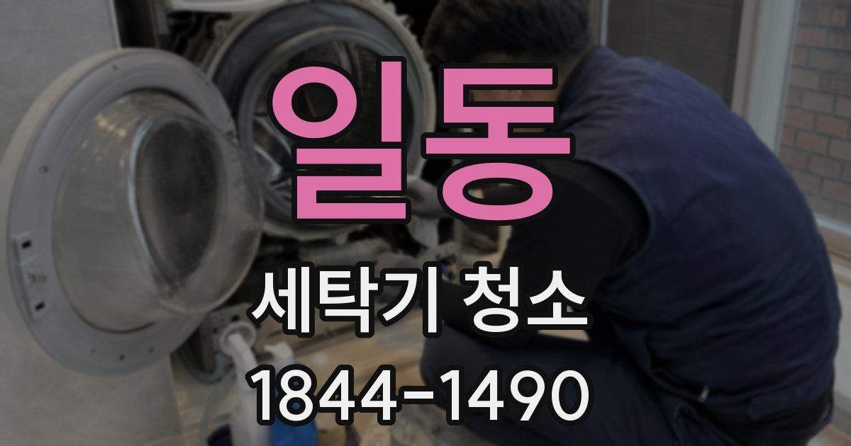 일동 세탁기 청소