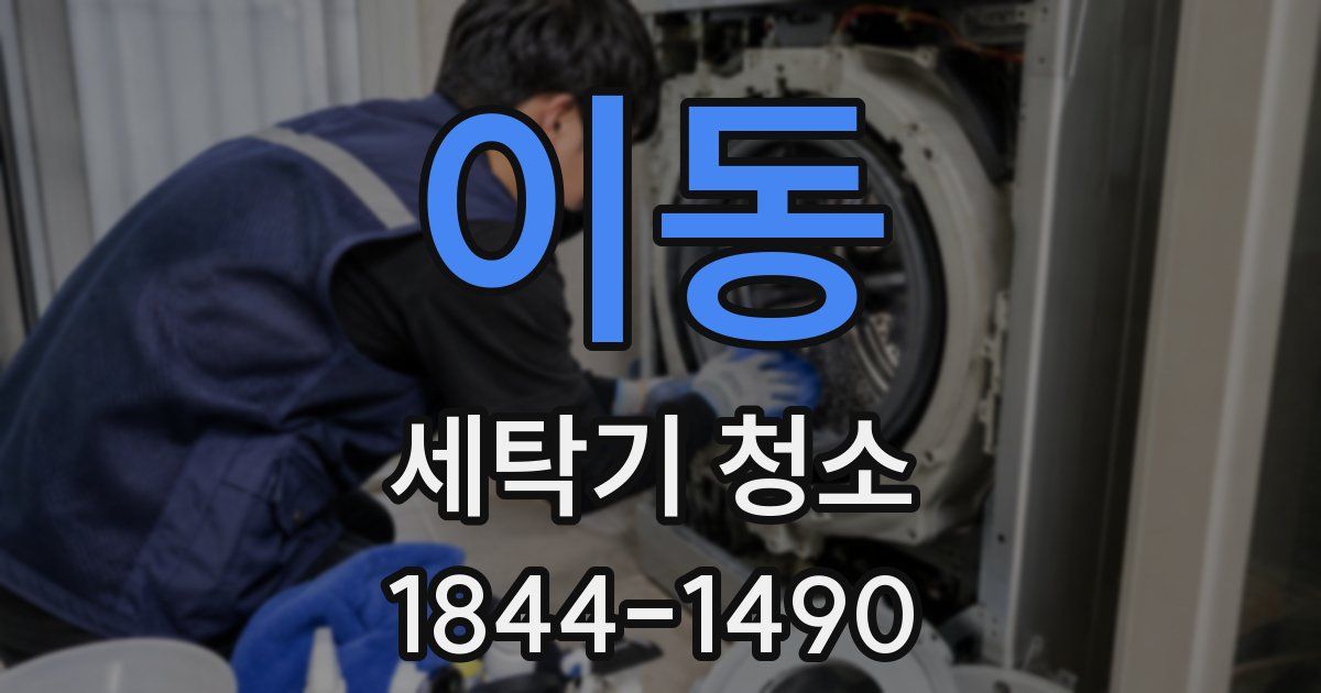 이동 세탁기 청소