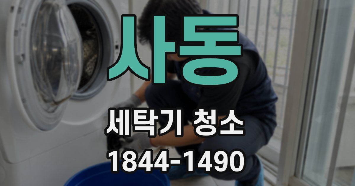 사동 세탁기 청소