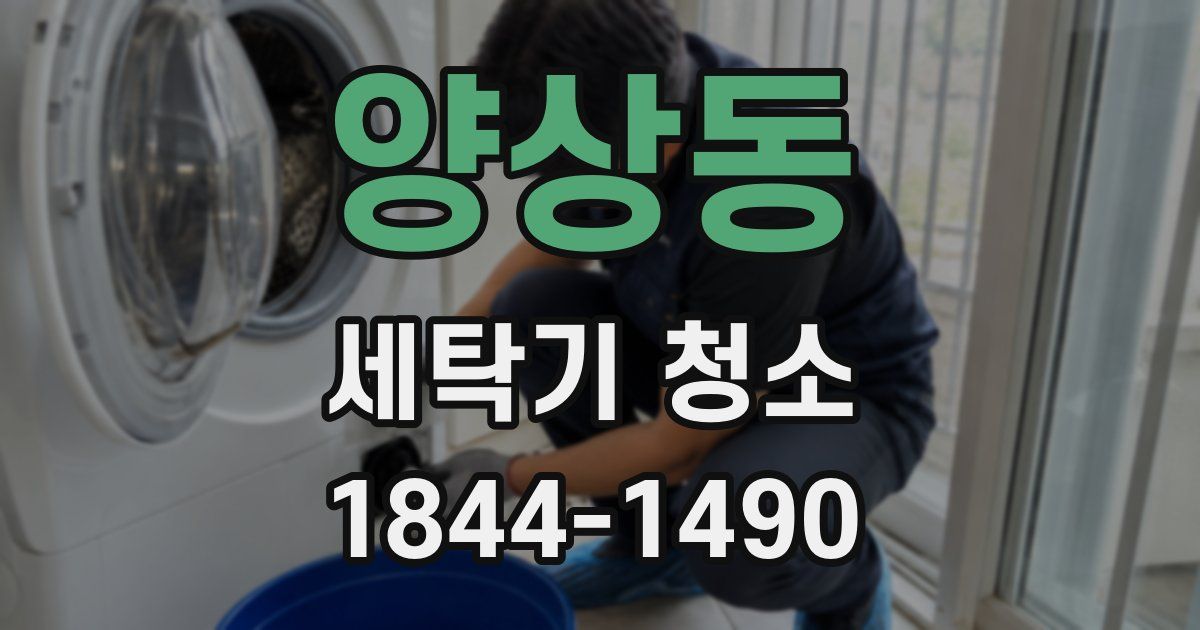 양상동 세탁기 청소