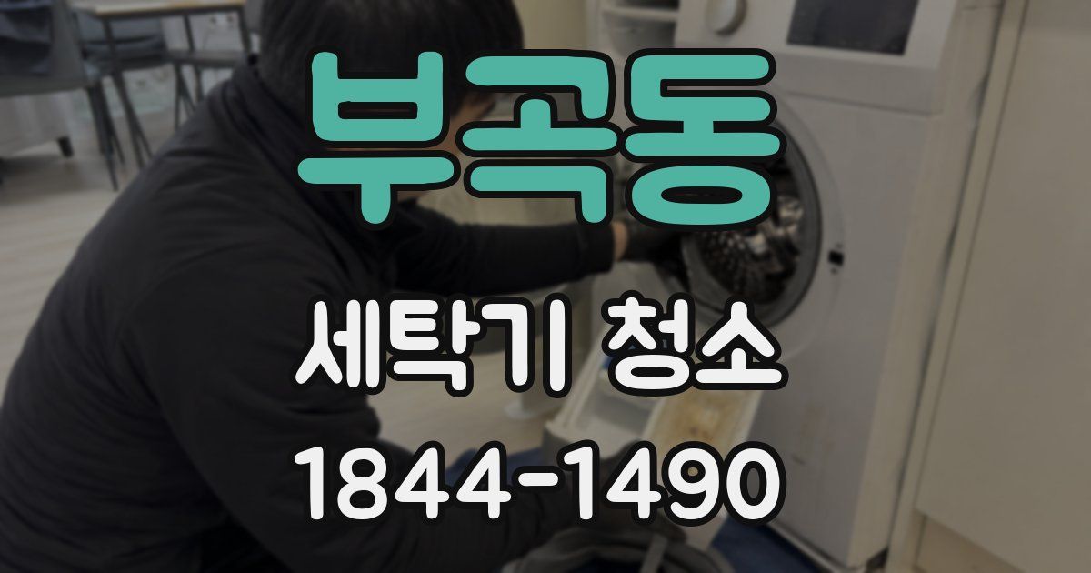 부곡동 세탁기 청소
