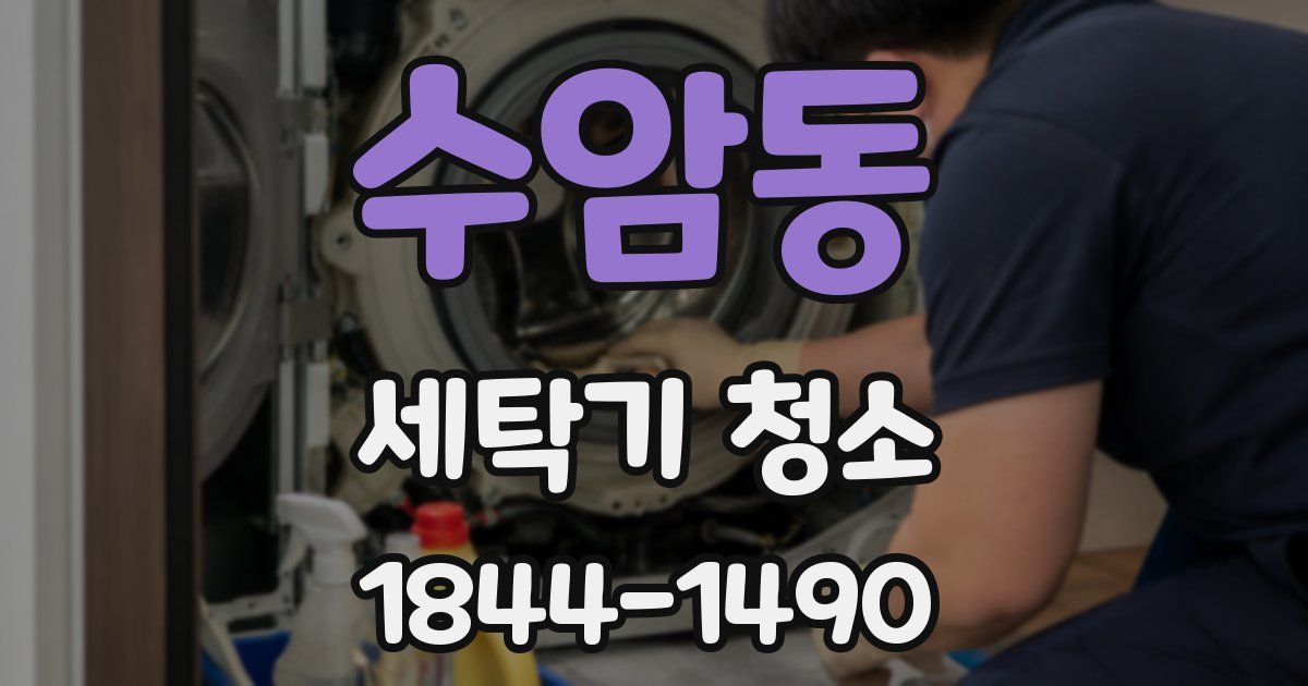 수암동 세탁기 청소