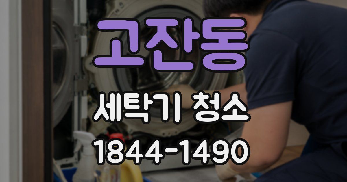 고잔동 세탁기 청소
