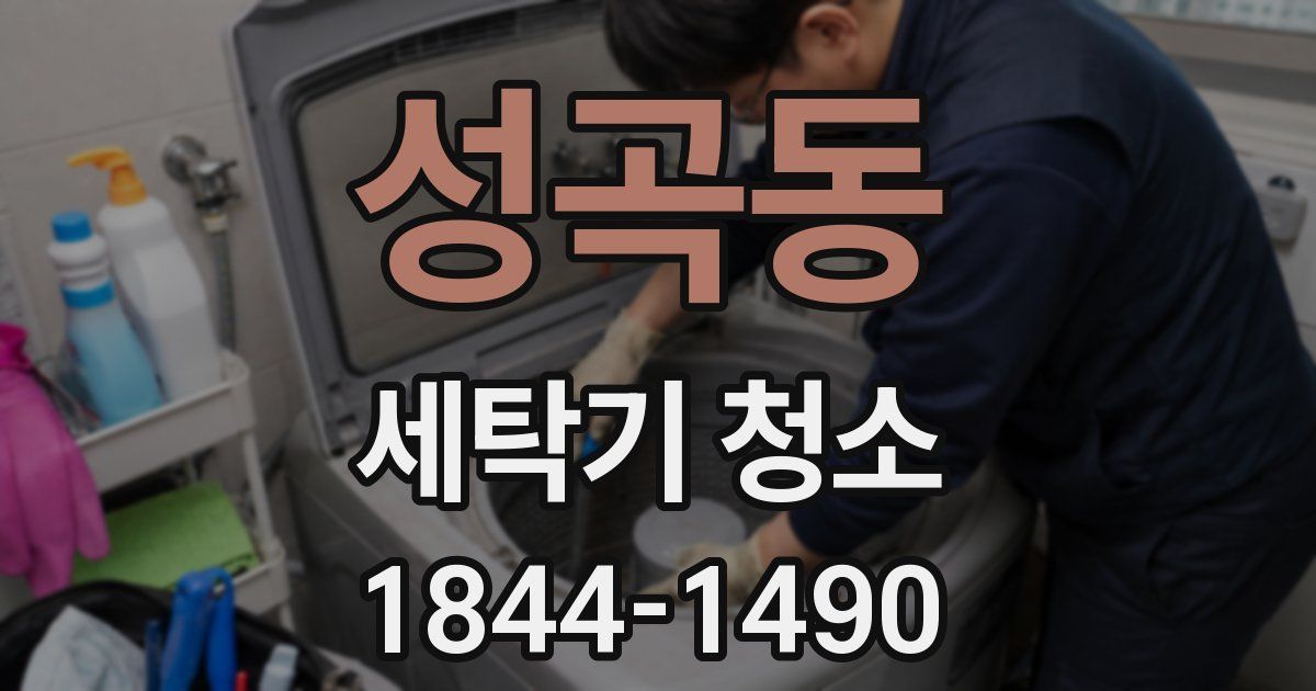 성곡동 세탁기 청소