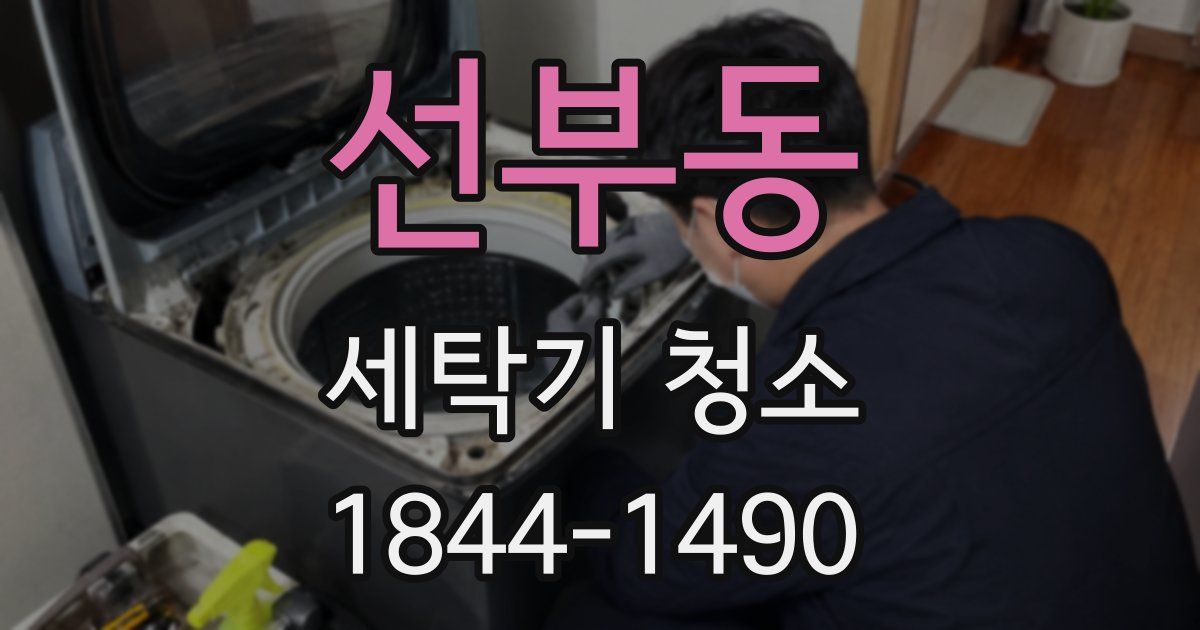 선부동 세탁기 청소