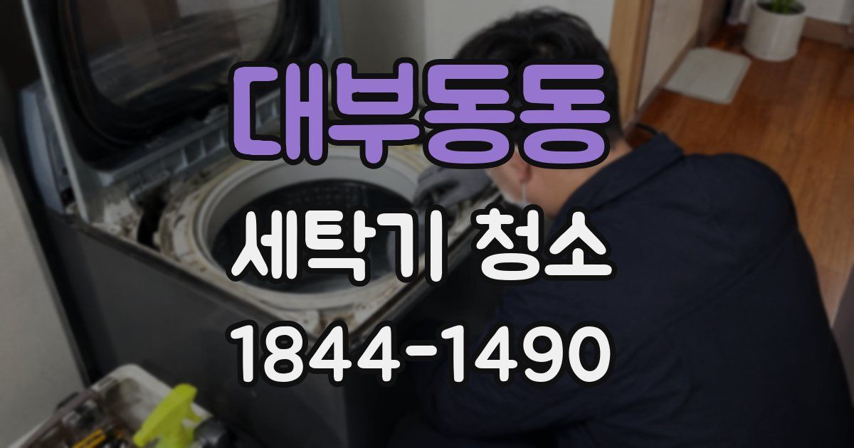 대부동동 세탁기 청소