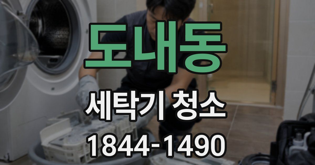 도내동 세탁기 청소