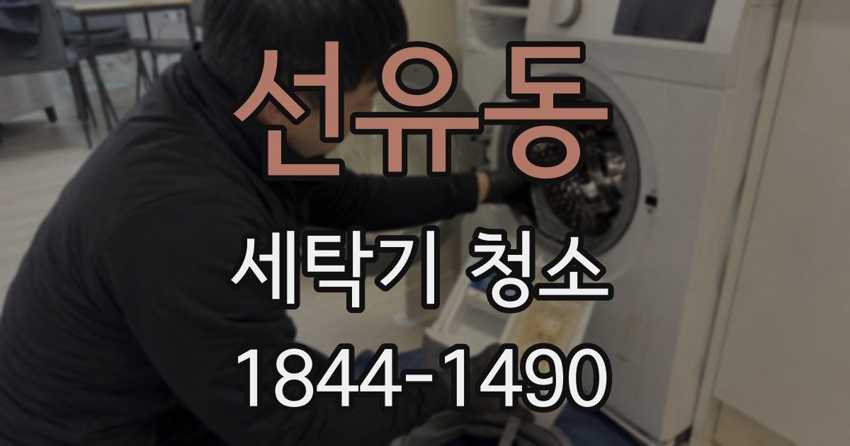 선유동 세탁기 청소