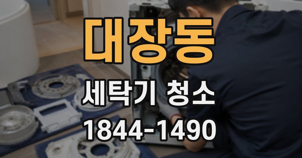 대장동 세탁기 청소